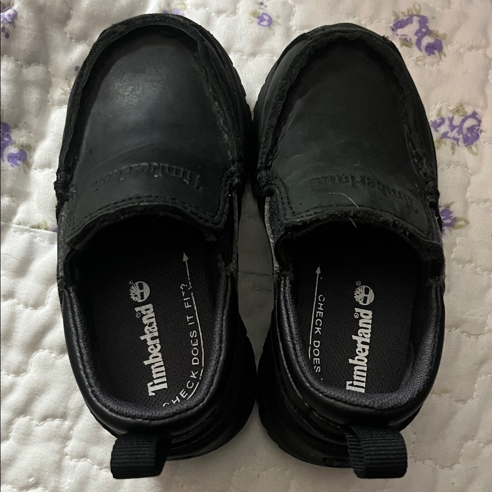 Timberland Kids Black Moccasins